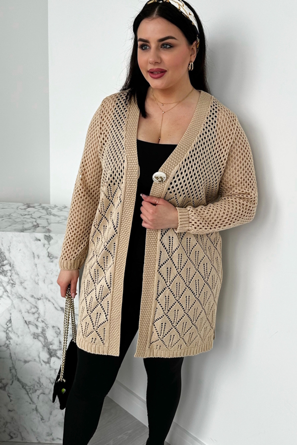 В'язаний кардиган "Фрістайл" карамель