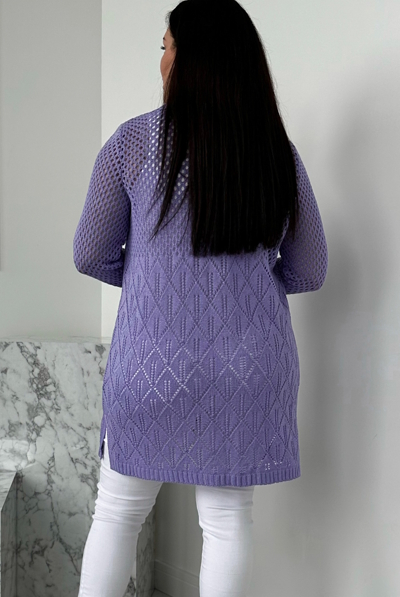 В'язаний кардиган "Фрістайл" лаванда