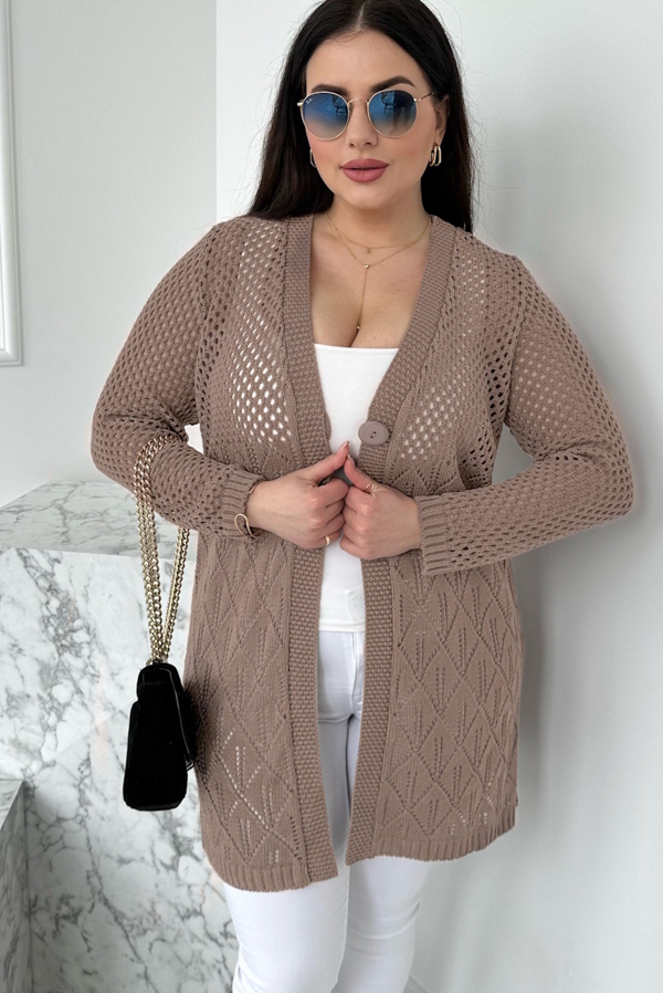 В'язаний кардиган "Фрістайл" мокко
