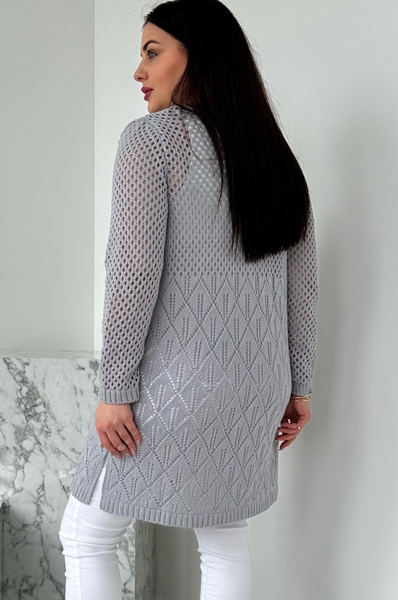 В'язаний кардиган "Фрістайл" сірий