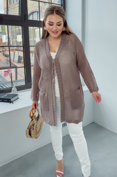 В'язаний кардиган "Клавдія" мокко