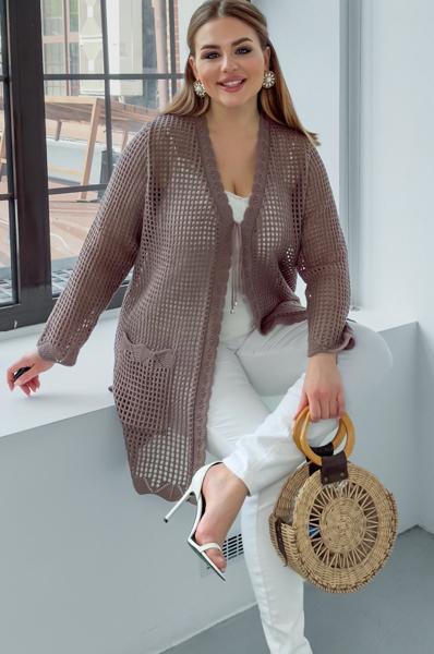 В'язаний кардиган "Клавдія" мокко