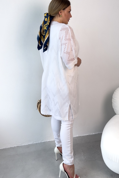 В'язаний кардиган "Шардоне" білий
