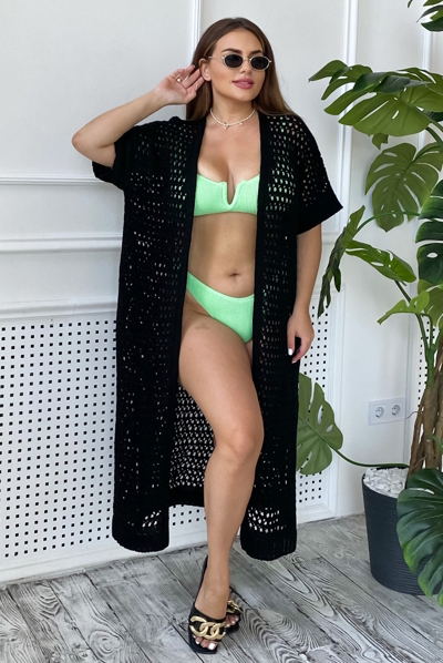 В'язаний кардиган "Скандинавія" чорний