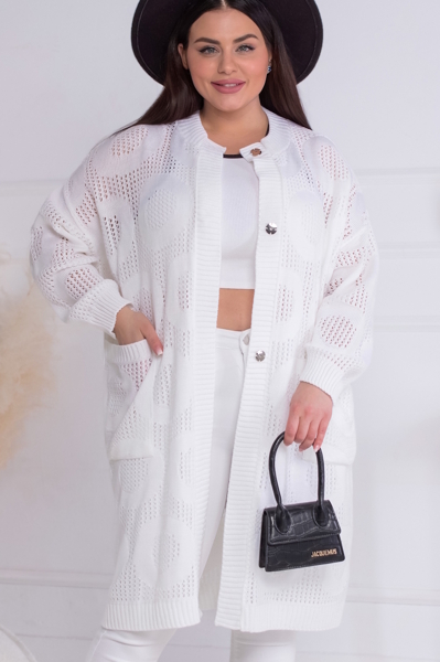 В'язаний кардиган "Вірджинія" молоко