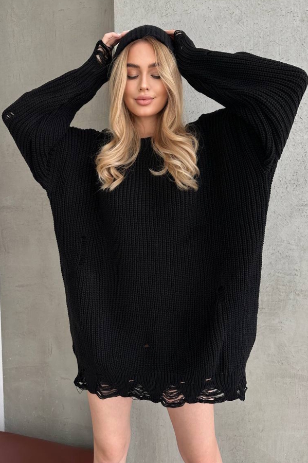 В'язаний светр"Фібі" чорний