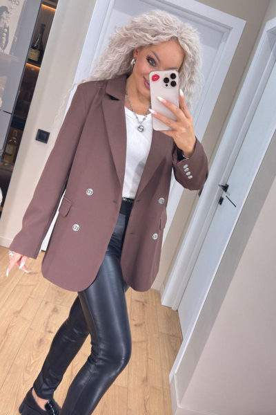 Жакет "Бекка" шоколад Жакет "Бекка" шоколад