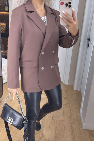 Жакет "Бекка" шоколад Жакет "Бекка" шоколад