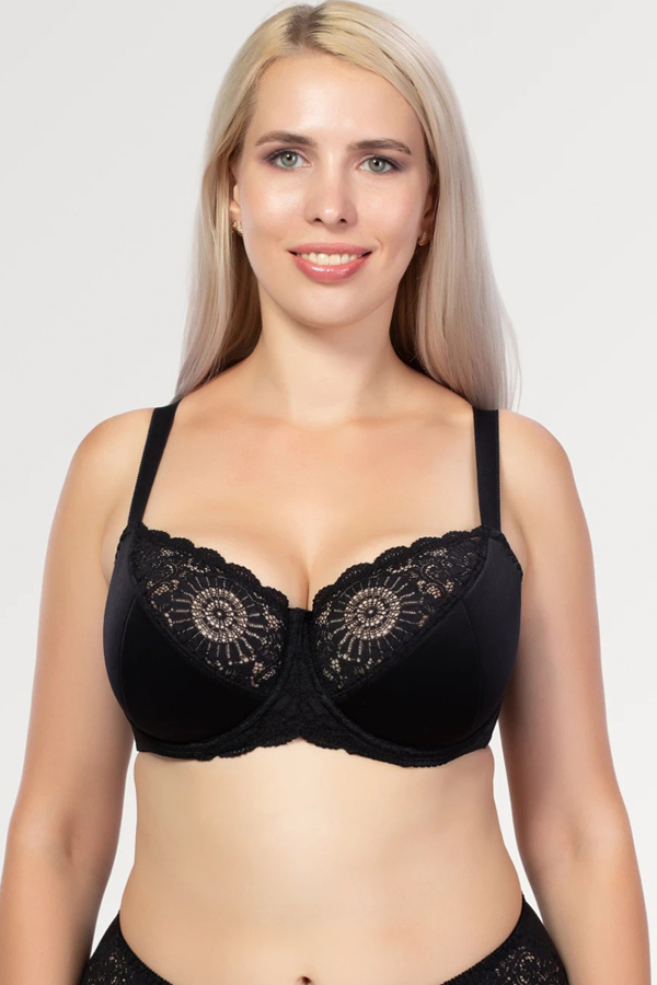 Бюстгальтер з напівм'якою чашкою "Габбі" чорний