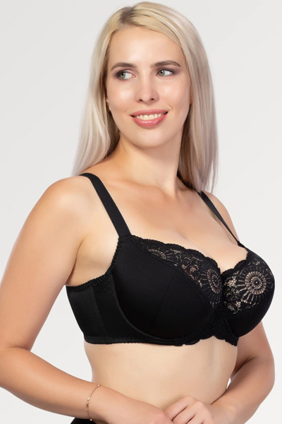 Бюстгальтер з напівм'якою чашкою "Габбі" чорний