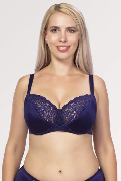 Бюстгальтер з напівм'якою чашкою "Габбі" синій