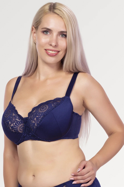 Бюстгальтер з напівм'якою чашкою "Габбі" синій