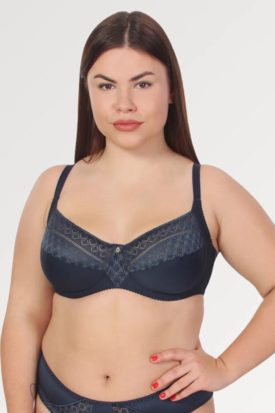 Бюстгальтер на кісточках "Каміла" синій