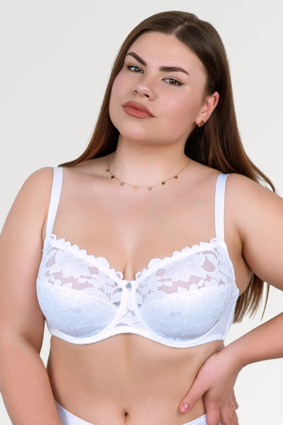 Бюстгальтер на кісточках "Лоренс" білий floral