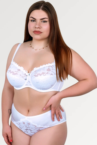 Бюстгальтер на кісточках "Лоренс" білий floral