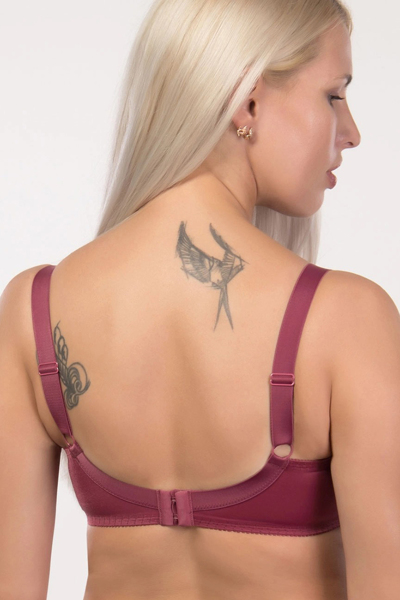 Бюстгальтер на кісточках "Лоренс" марсала vintage