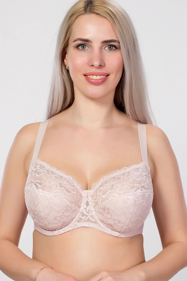 Бюстгальтер на кісточках "Лоренс" рожева перлина vintage