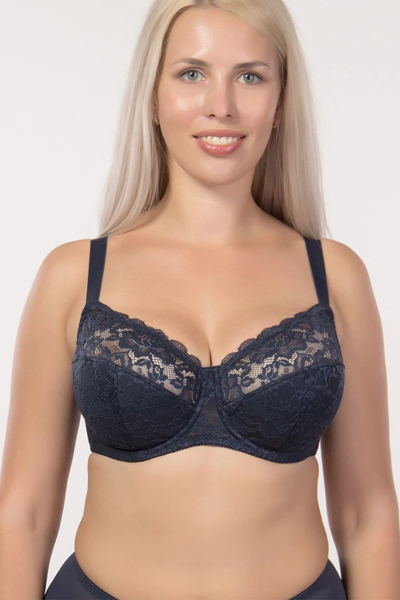 Бюстгальтер на кісточках "Лоренс" синій vintage