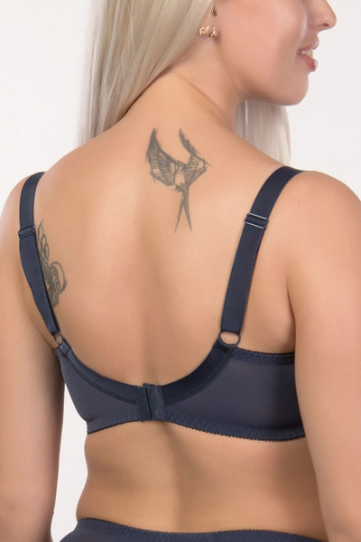 Бюстгальтер на кісточках "Сальма" синій vintage