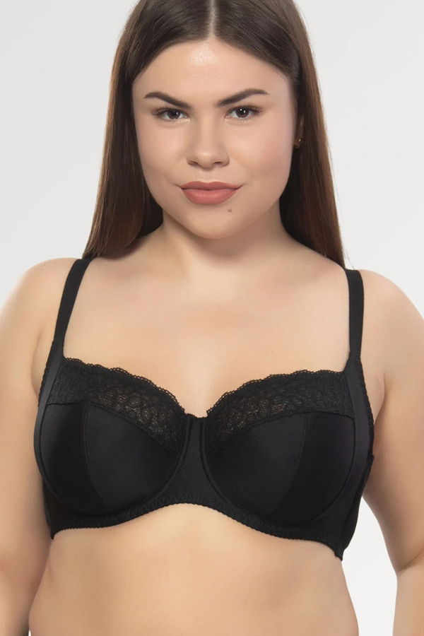 Бюстгальтер-балконет "Ванесcа" чорний grace