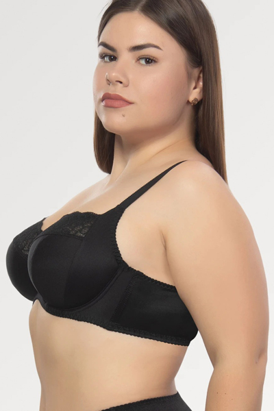 Бюстгальтер-балконет "Ванесcа" чорний grace