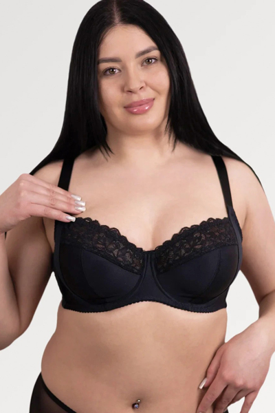 Бюстгальтер-балконет "Ванесcа" чорний harmony