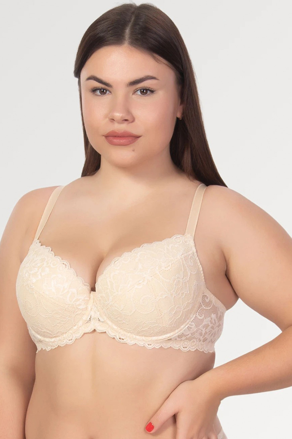 Бюстгальтер push-up "Вікторія" бежевий