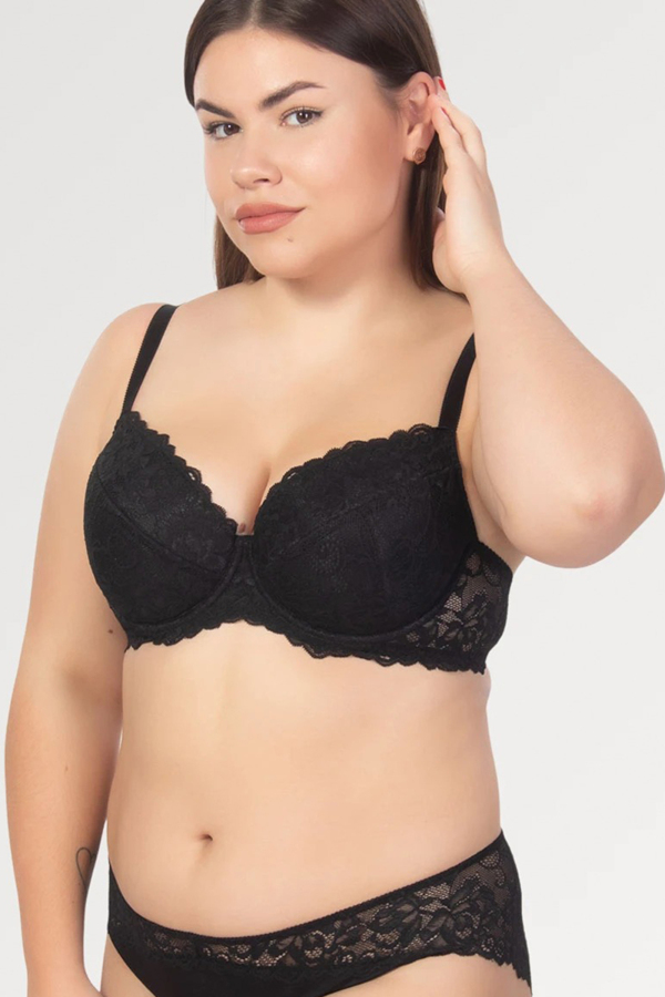 Бюстгальтер push-up "Вікторія" чорний
