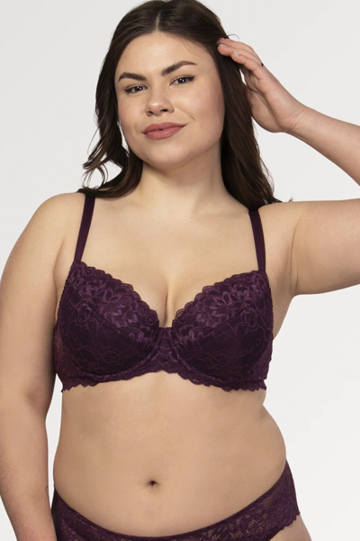 Бюстгальтер push-up "Вікторія" сливове вино