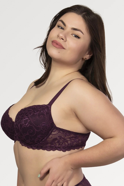 Бюстгальтер push-up "Вікторія" сливове вино