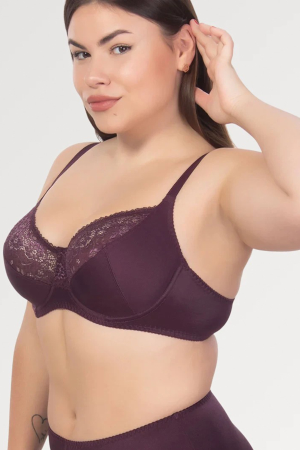 Бюстгальтер на каркасах "Віола" сливове вино