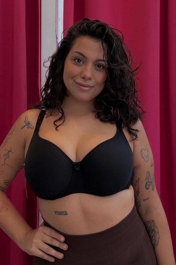 Гладкий бюстгальтер "Алекса" чорний