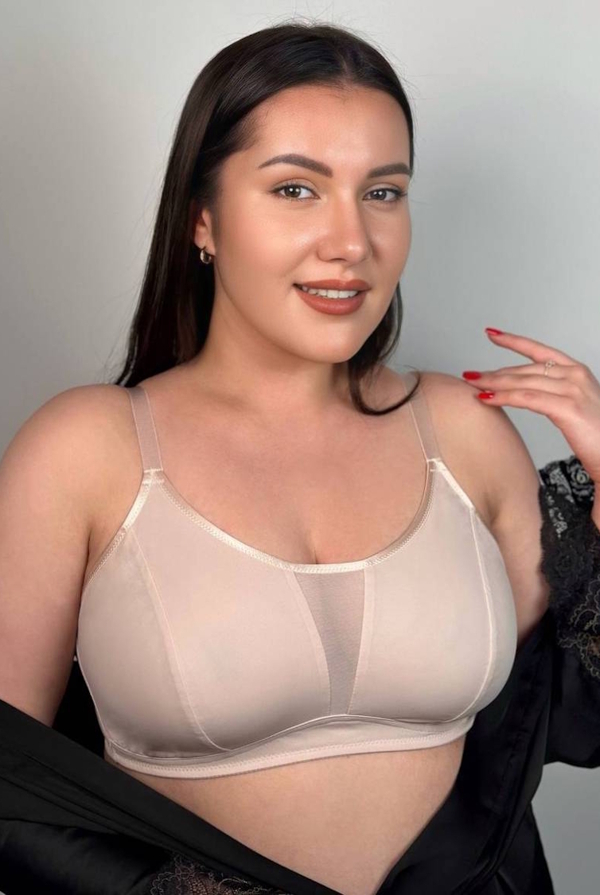 Бюстгальтер-топ "Лаура" срібний-піон