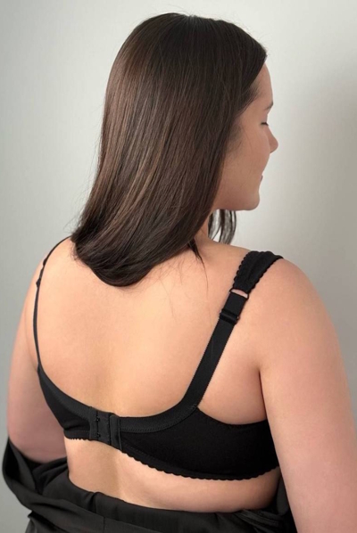 Бавовняний бюстгальтер "Паола" чорний