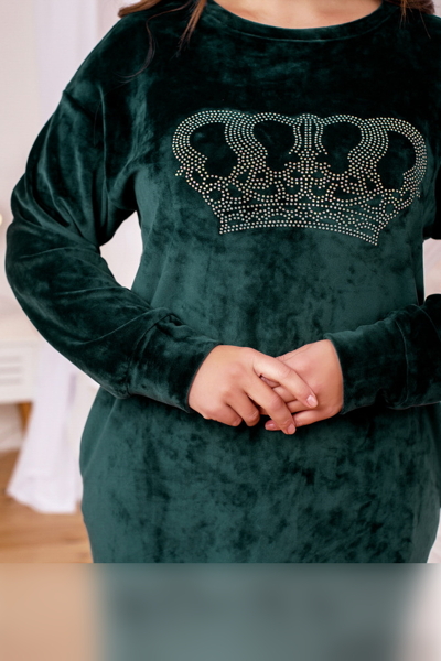 Домашнє плаття "Анжеліка" зелене