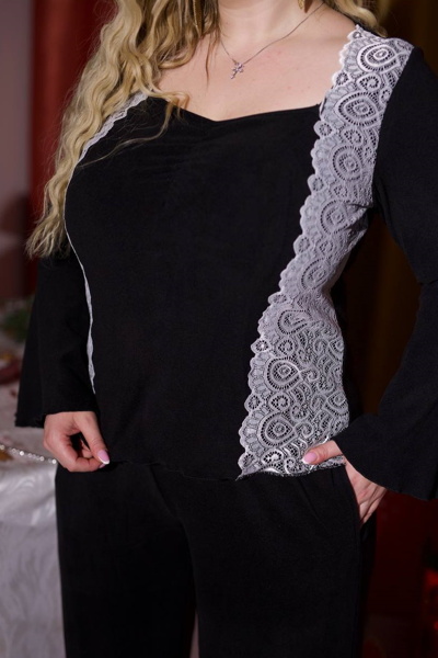 Домашній костюм "Філін" чорний