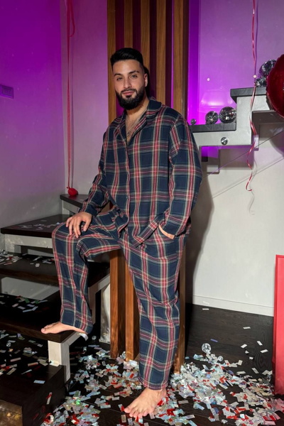 Чоловіча піжама "Равена" синя