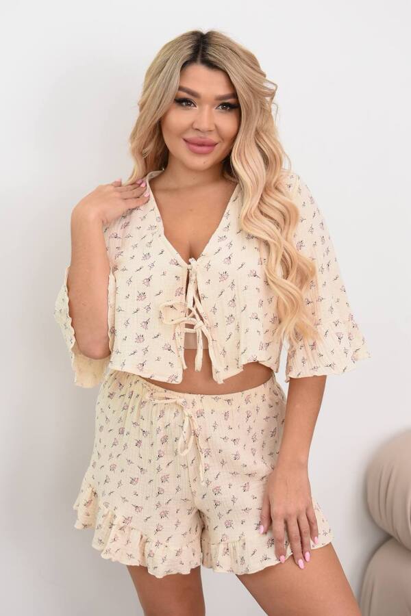 Піжама з мусліну "Софія" жовта