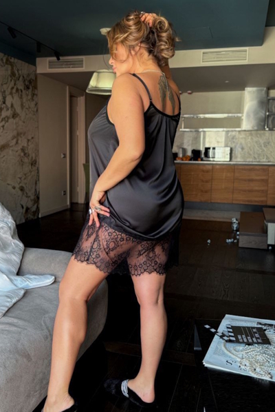 Нічна сорочка "Меган" чорна