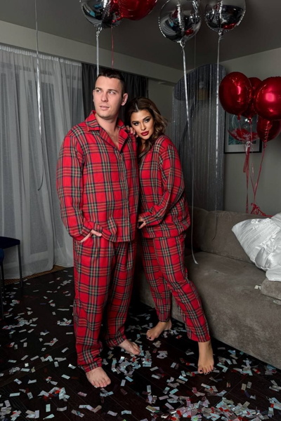 Чоловіча піжама "Равена" червона