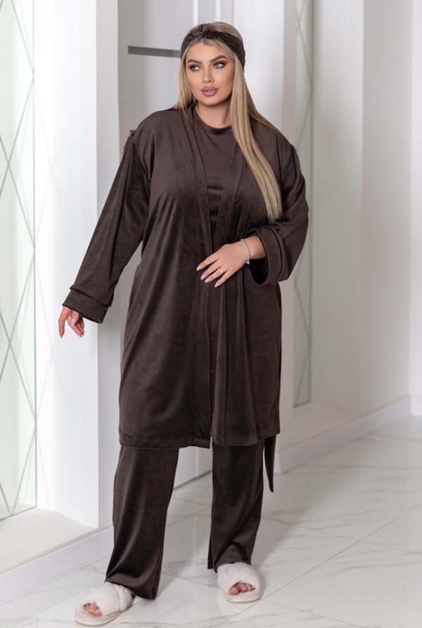 Домашній костюм 4-ка "Сінді" шоколад