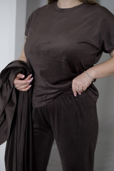 Домашній костюм 4-ка "Сінді" шоколад