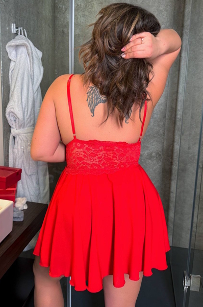 Нічна сорочка "Лола" червона