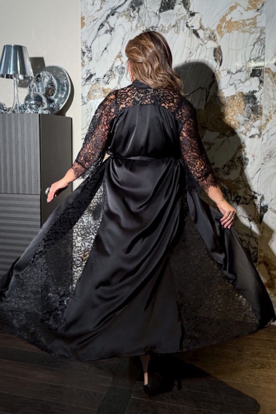 Халат "Марта" чорний